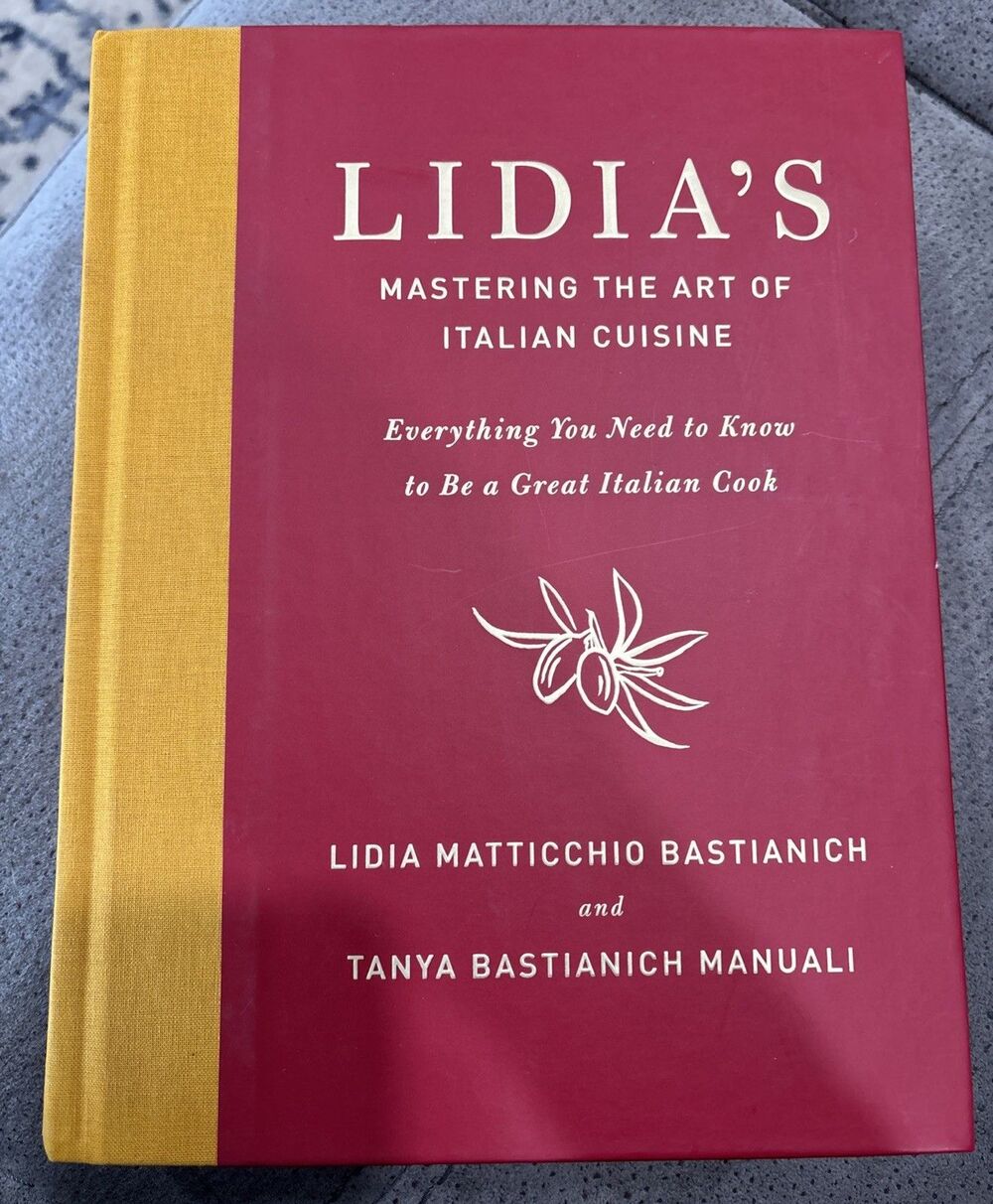 Lidia's Mastering The Art of Italian Cuisine by Bastianich Cookbook HC 2015 1st
